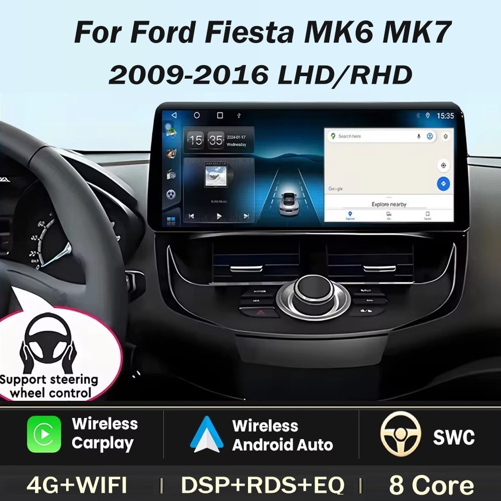 Ddr5 Ram - 12.3-inch-For-Ford-Fiesta-MK6-MK7-2009-2010-2011---2016-LHD-RHD-Multimedia-Video-Player-Car-Radio-Android-GPS-wireless-Carplay