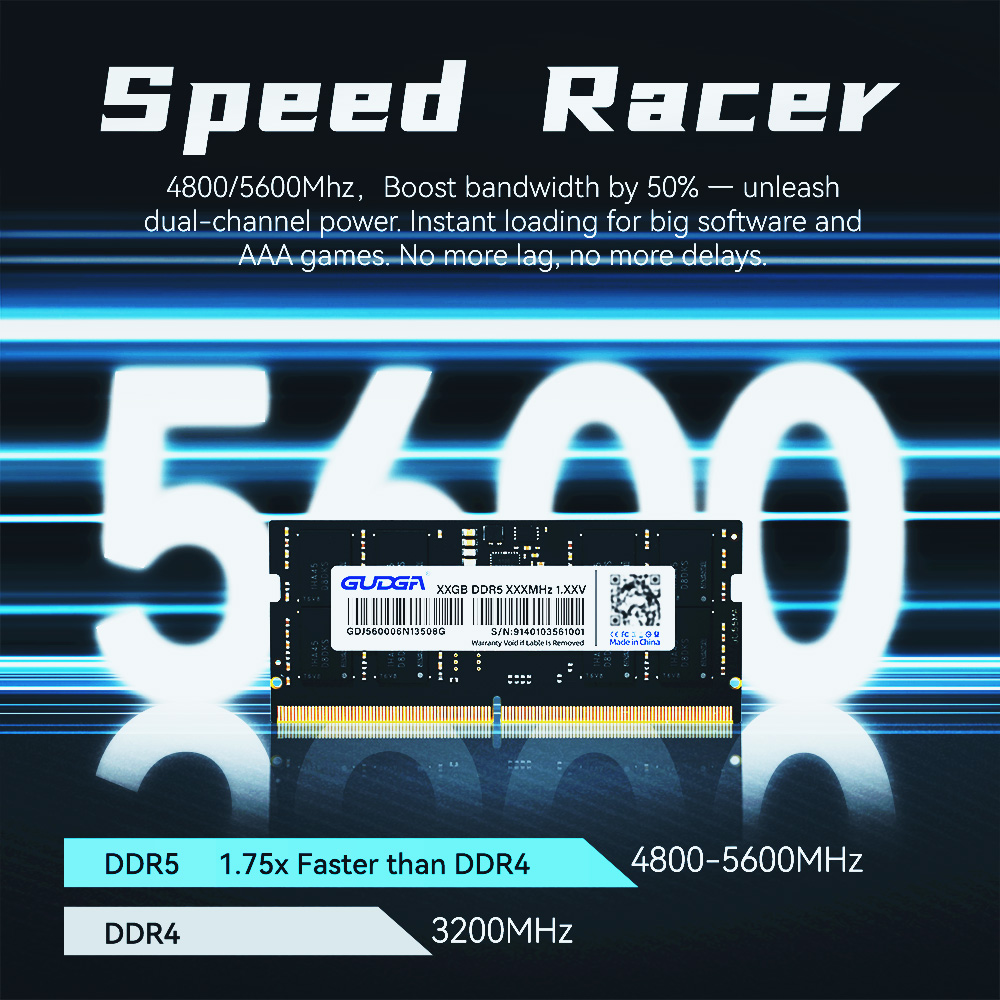 GUDGA DDR5 RAM 8GB 16GB 32GB D - Ddr5 4800Mhz 评论和价格